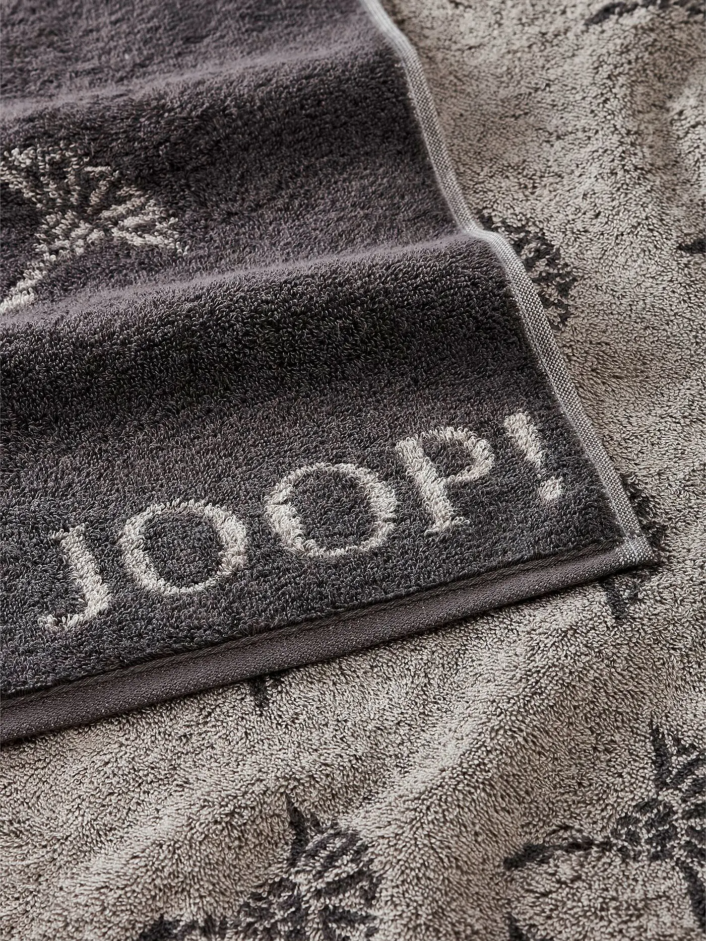 JOOP | Handtuch 50x100cm MOVE FADED CORNFLOWER Apricot | grau